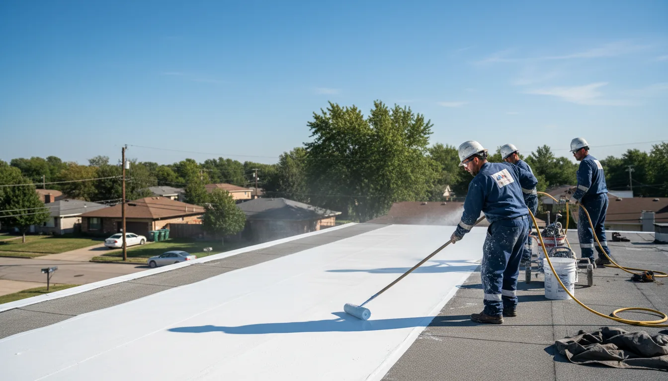 Commercial roof coating in Palos Heights, IL near me